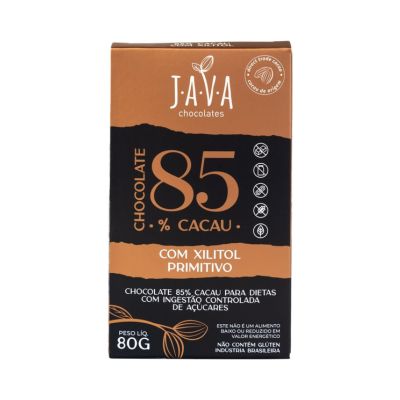 Chocolate 85% Cacau Xilitol Primitivo - 80g