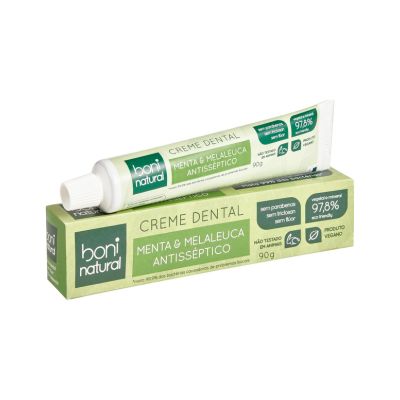Creme Dental Boni Natural Branco