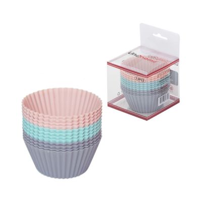 Forminha De Silicone Cupcake Muffin 12 Pçs